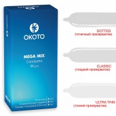 Презервативы OKOTO Mega Mix - 18 шт. - Sitabella - купить с доставкой в Долгопрудном