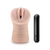 Телесный мастурбатор-вагина Ayumi с вибрацией - Blush Novelties - в Долгопрудном купить с доставкой