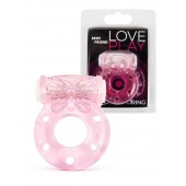 Розовое эрекционное виброкольцо с бабочкой - 1137 - в Долгопрудном купить с доставкой