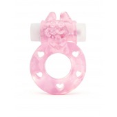 Розовое эрекционное виброкольцо в форме зайчика - 1137 - в Долгопрудном купить с доставкой