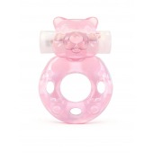 Розовое эрекционное виброкольцо в форме мишки - 1137 - в Долгопрудном купить с доставкой