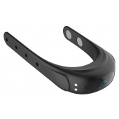 Черное эрекционное виброкольцо на ремешках - Boys of Toys - в Долгопрудном купить с доставкой