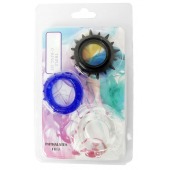 Набор из 3 эрекционных колец разного цвета и рельефа - Boys of Toys - в Долгопрудном купить с доставкой