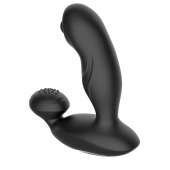 Черный вибромассажер простаты с вращающимся шариком - Secwell - в Долгопрудном купить с доставкой