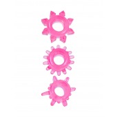 Комплект из трех розовых эрекционных колец - Erowoman-Eroman - в Долгопрудном купить с доставкой