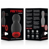 Черно-красный мастурбатор с вибрацией и всасыванием - JAMYJOB - в Долгопрудном купить с доставкой