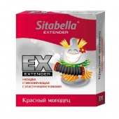 Стимулирующая насадка Sitabella Extender  Красный молодец - Sitabella - купить с доставкой в Долгопрудном