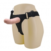 Реалистичный страпон-фаллоимитатор на трусиках Ultra Passionate Harness - 15 см. - Baile - купить с доставкой в Долгопрудном