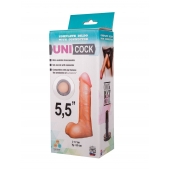 Фаллическая насадка Харнесс UNICOCK 5,5  - 17 см. - LOVETOY (А-Полимер) - купить с доставкой в Долгопрудном