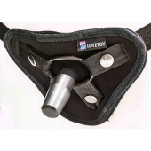 Страпон с 2 насадками и вибрацией UniStrap - 19 и 12 см. - LOVETOY (А-Полимер) - купить с доставкой в Долгопрудном