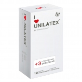 Ультратонкие презервативы Unilatex Ultra Thin - 12 шт. + 3 шт. в подарок - Unilatex - купить с доставкой в Долгопрудном