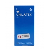 Классические презервативы Unilatex Natural Plain - 12 шт. + 3 шт. в подарок - Unilatex - купить с доставкой в Долгопрудном