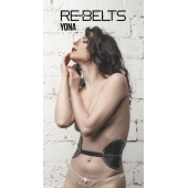 Пояс с клёпками Yona Black - Rebelts - купить с доставкой в Долгопрудном