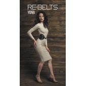 Пояс с клёпками Yona Black - Rebelts - купить с доставкой в Долгопрудном