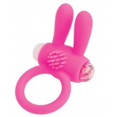 Розовое эрекционное виброкольцо A-toys с ушками - A-toys - в Долгопрудном купить с доставкой