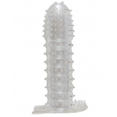 Гелевая прозрачная насадка c шипами - 12 см. - Toyfa Basic - в Долгопрудном купить с доставкой