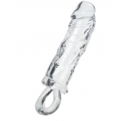 Прозрачная насадка с петлёй для фиксации - 14 см. - ToyFa - в Долгопрудном купить с доставкой