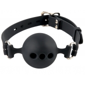 Силиконовый кляп-шар с отверстиями для дыхания Silicone Breathable Ball Gag Small - Pipedream - купить с доставкой в Долгопрудном