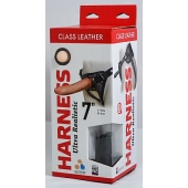 Насадка-фаллоимитатор на кожаных трусиках Harness Ultra Realistic 7  - 18 см. - LOVETOY (А-Полимер) - купить с доставкой в Долгопрудном