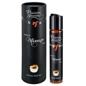 Массажное масло с ароматом крем брюле Huile de Massage Gourmande Creme Brulée - 59 мл. - Plaisir Secret - купить с доставкой в Долгопрудном