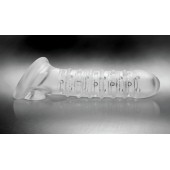 Утолщающая ребристая насадка на пенис - Доминирующее кольцо - в Долгопрудном купить с доставкой