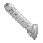 Утолщающая ребристая насадка на пенис - Доминирующее кольцо - в Долгопрудном купить с доставкой