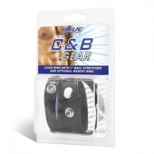 Утяжка для мошонки и пениса Cock Ring With 1  Ball Stretcher And Optional Weight Ring - BlueLine - купить с доставкой в Долгопрудном