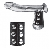 Утяжка на пенис на кнопочках 100% PVC STRAP WITH METAL SNAP - BlueLine - купить с доставкой в Долгопрудном