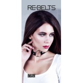 Чёрный чокер-кляп Iman Black - Rebelts - купить с доставкой в Долгопрудном
