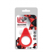 Красное эрекционное кольцо LIT-UP SILICONE STIMU RING 1 RED - Dream Toys - в Долгопрудном купить с доставкой