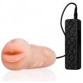 Мастурбатор-ротик с вибрацией REALSTUFF VIBRATING MASTURBATOR MOUTH - Dream Toys - в Долгопрудном купить с доставкой