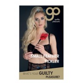 Пластиковая метелочка с красными пёрышками Small Feather Tickler - 32 см. - Blush Novelties - купить с доставкой в Долгопрудном