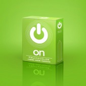 Цветные ароматизированные презервативы ON) Fruit   Color - 3 шт. - ON) - купить с доставкой в Долгопрудном