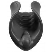 Чёрный мастурбатор Vibrating Silicone Stimulator с вибрацией - Pipedream - в Долгопрудном купить с доставкой