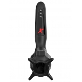 Чёрный вибростимулятор для головки члена с эффектом всасывания Vibrating Roto-Sucker - Pipedream - в Долгопрудном купить с доставкой