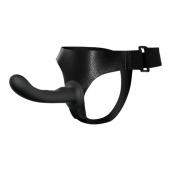 Страпон с изогнутой головкой Ultra Harness Curvy Dildo - 15,8 см. - Baile - купить с доставкой в Долгопрудном