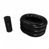 Чёрное эрекционное виброкольцо Stretch - Bathmate - в Долгопрудном купить с доставкой