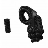 Чёрное эрекционное виброкольцо Tickle - Bathmate - в Долгопрудном купить с доставкой