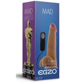 Телесный вибратор-реалистик с присоской Mad Oscar - 20 см. - EGZO