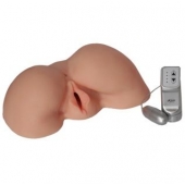 Телесная вибровагина из киберкожи с выносным пультом - LOVETOY (А-Полимер) - в Долгопрудном купить с доставкой