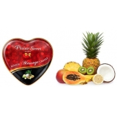 Массажная свеча с ароматом экзотических фруктов Bougie Massage Candle - 35 мл. - Plaisir Secret - купить с доставкой в Долгопрудном