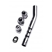 Металлический анальный душ с тремя насадками - ToyFa - купить с доставкой в Долгопрудном