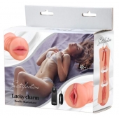 Двусторонний мастурбатор с вибропулей Satisfaction Lucky charm - Lola Games - в Долгопрудном купить с доставкой