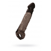 Чёрная насадка на пенис Tс подхватом - 19,5 см. - ToyFa - в Долгопрудном купить с доставкой