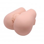 Реалистичный мастурбатор с вибрацией и двумя тоннелями - вагиной и анусом - Baile - в Долгопрудном купить с доставкой