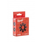 Чёрное эрекционное кольцо Rings Bubbles - Lola Games - в Долгопрудном купить с доставкой