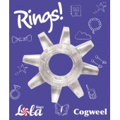 Прозрачное эрекционное кольцо Rings Cogweel - Lola Games - в Долгопрудном купить с доставкой