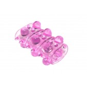 Розовая насадка на пенис Rings Armour - Lola Games - в Долгопрудном купить с доставкой