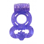 Фиолетовое эрекционное кольцо Rings Treadle с подхватом - Lola Games - в Долгопрудном купить с доставкой