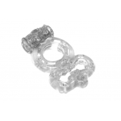Прозрачное эрекционное кольцо Rings Treadle с подхватом - Lola Games - в Долгопрудном купить с доставкой